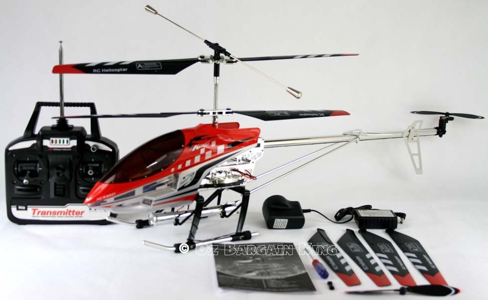 BIG Sky King Metal Frame 3.5CH RC GYRO Helicopter Red eBay