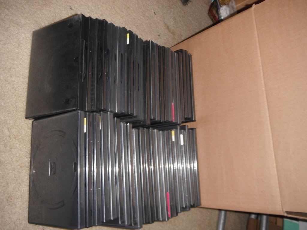 44 black dvd cases free!