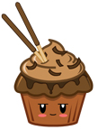 Chocolate Pocky Cupcake Pictures, Images and Photos