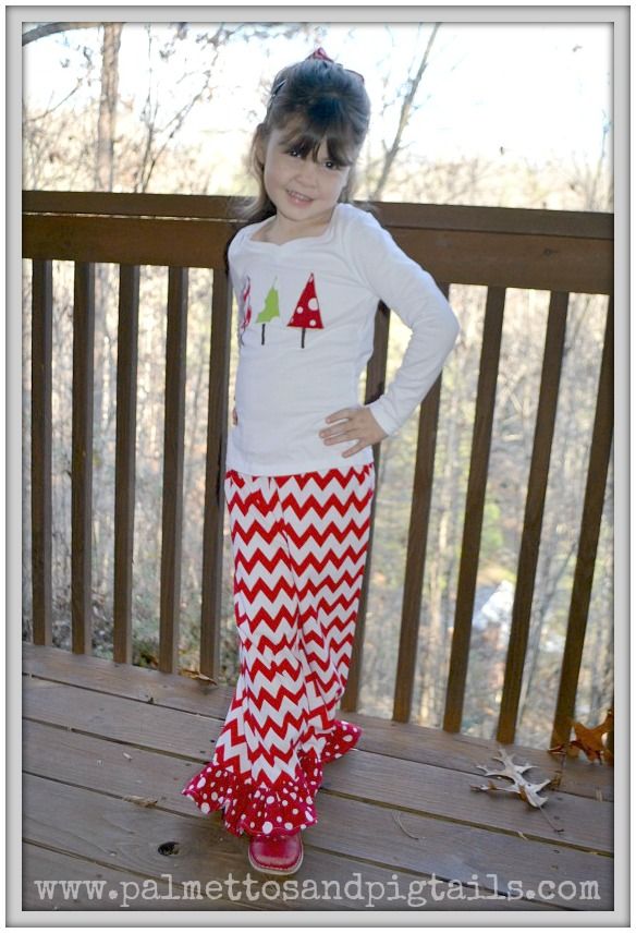 DIY Appliqued Pajama Tutorial from Palmettos and Pigtails DIY Appliqued Pajama Tutorial from Palmettos and Pigtails