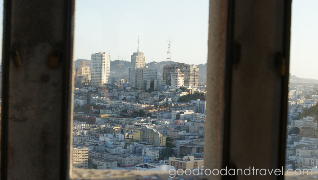 Looking out Coit Tower