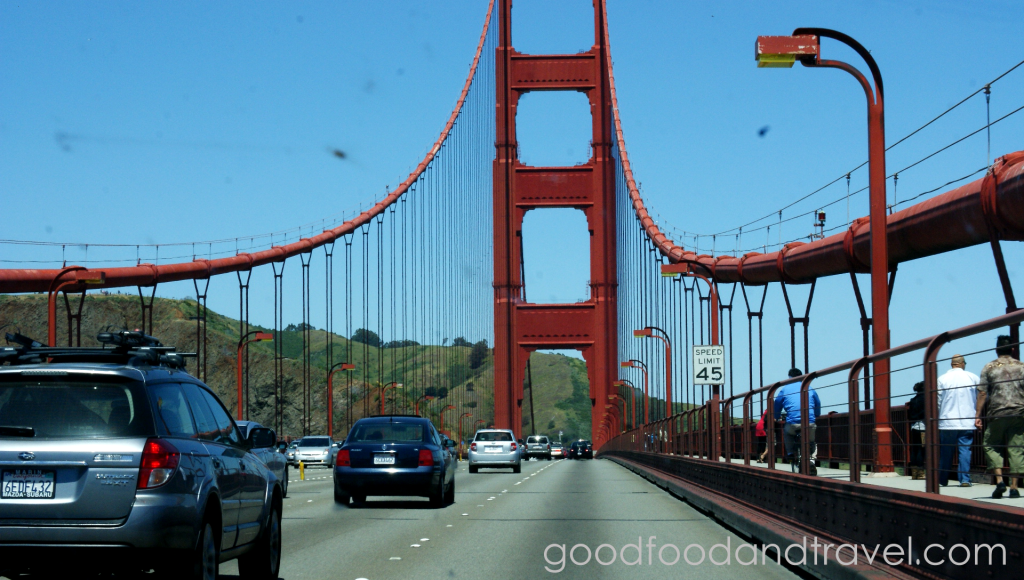 Crossing the Golden Gate Bridge