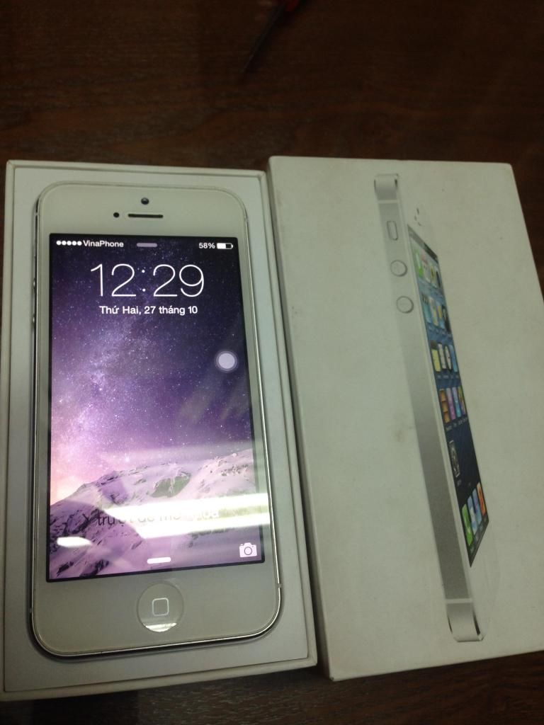 Cần bán 2 cây Iphone 5 32gb Black & White  Quốc Tế Fullbox - 8