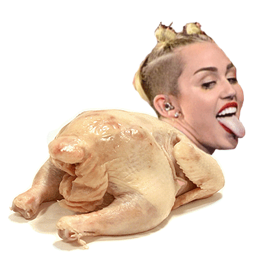 Miley Cyrus is a twerking turkey - AnimalsBeingDicks.com