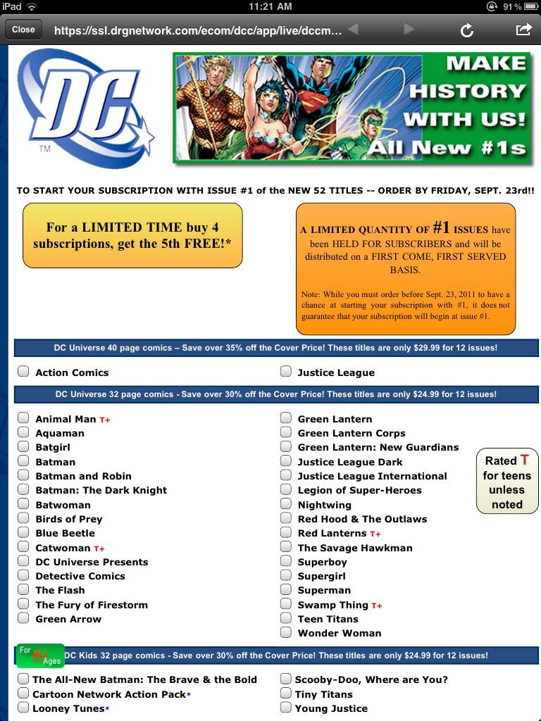 dc comics subscription digital