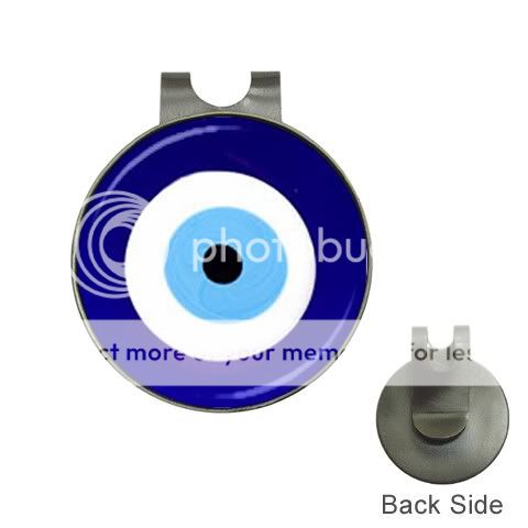 NEW Evil Eye Golfing Design Golf Ball Marker Hat Clip MAGNETIC  