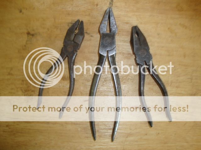 Old Vintage Antique Set of 3 Pliers Wilkinsons Tools Elliot Lucas Elect