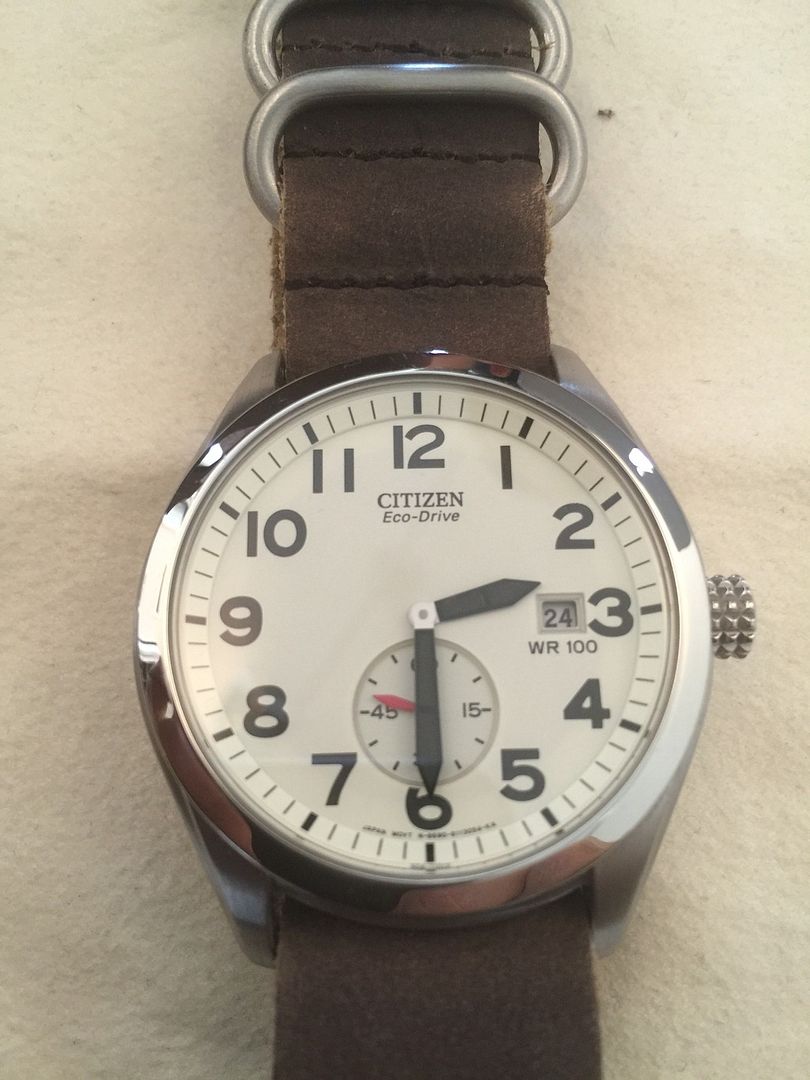 FS: Rare Citizen ECO-DRIVE military style 44mm field watch REDUCED