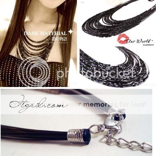 Fashion Korea Bohemia Style Small Beads Multi Layer Beaded Necklace