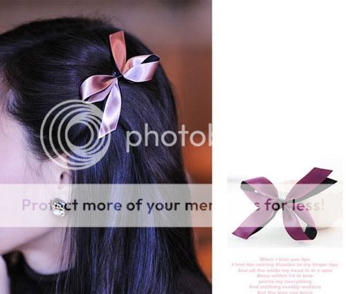 Korean Fashion Cute Lovely silk Bowknot Multicolor Hairpin Headband 