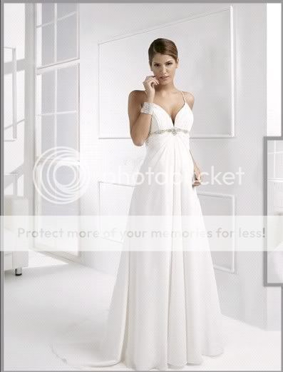 White Chiffon Wedding Maternity dress evening dress pleated dress prom 