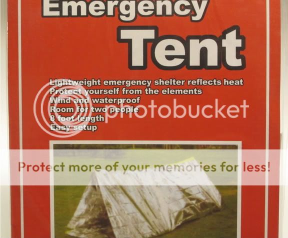 Emergency Shelter Tent Reflective Tube Cold Weather Shelter Survival 