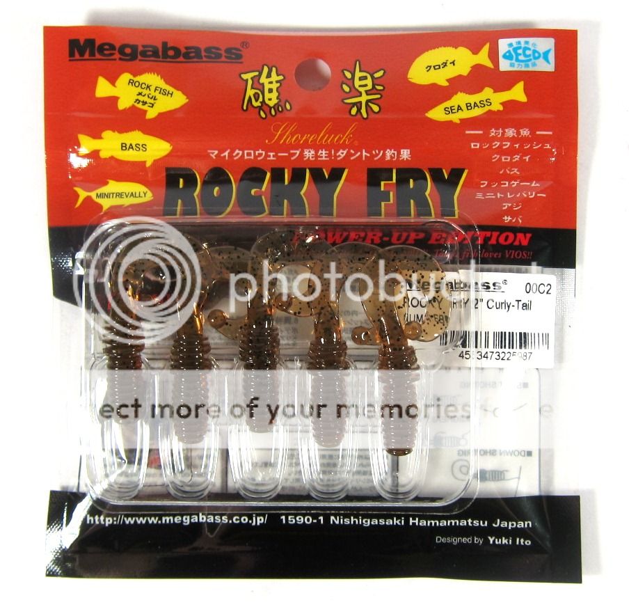 Megabass Soft Lure Rocky Fry Power Up Edition Curly Tail 1 5 inch Numa