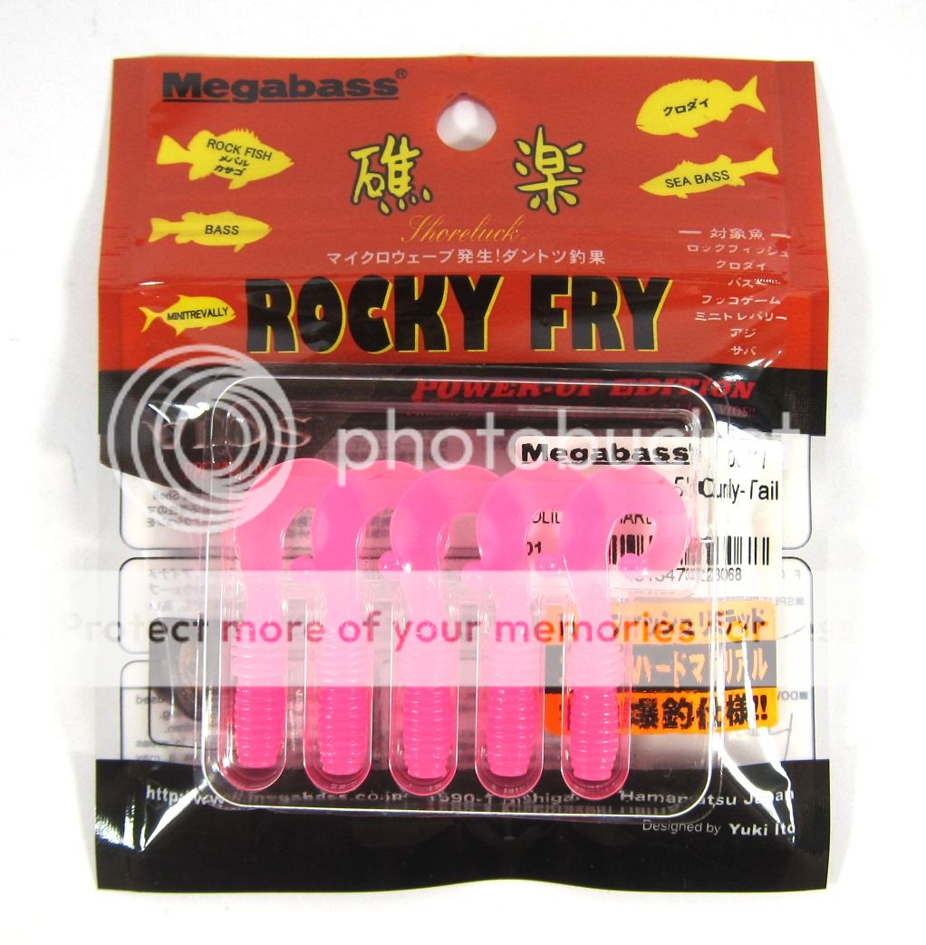 Megabass Soft Lure Rocky Fry Power Up Edition Curly Tail 1 5 inch