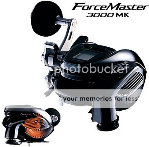  3000 mk electric reel maker shimano model shimano force master 3000 