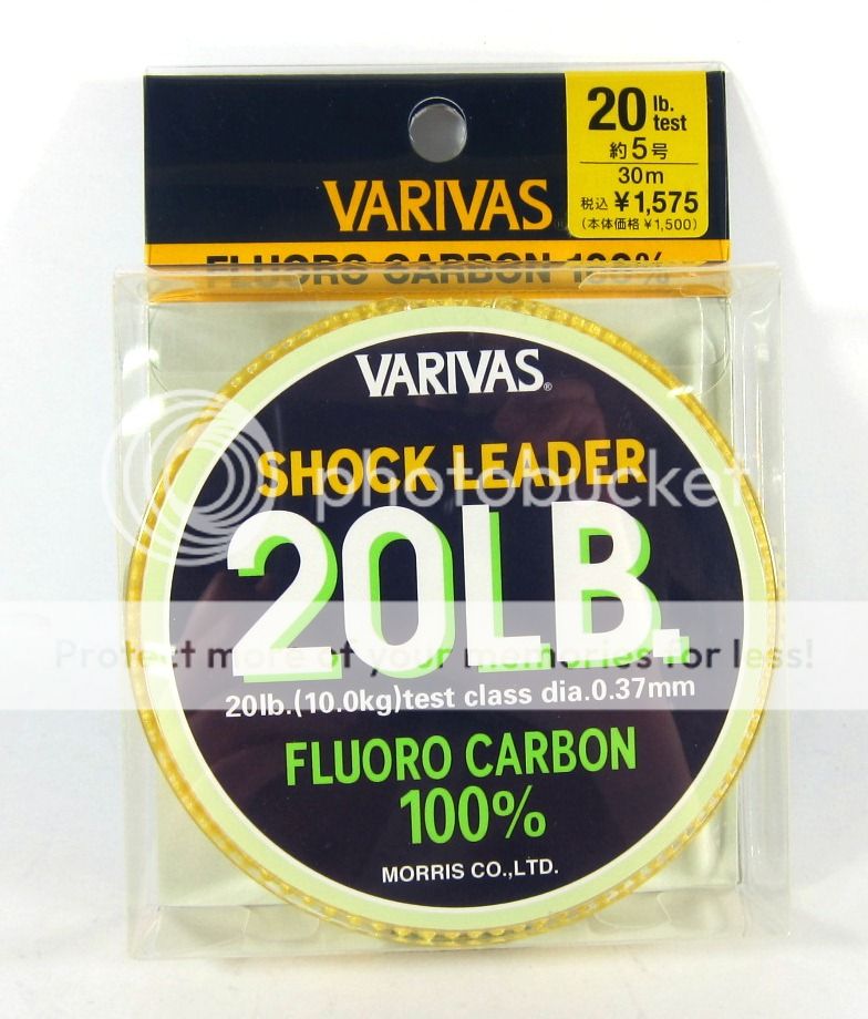 VARIVAS Fluorocarbon Shock Leader Line 30M 20lb