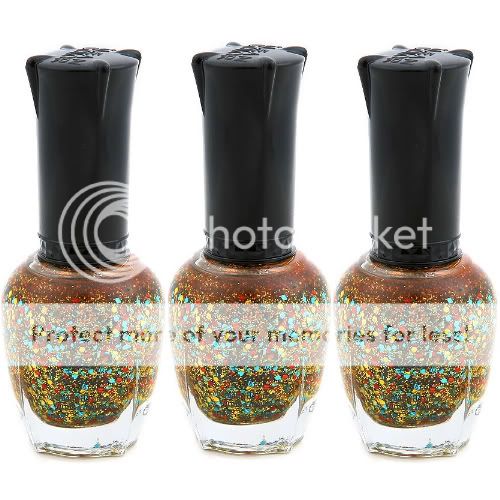 KLEANCOLOR Gold Colorful Firework Lacquer Nail Polish